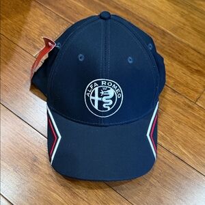 NWT Alfa Romeo Navy Cap with Red and White Accents